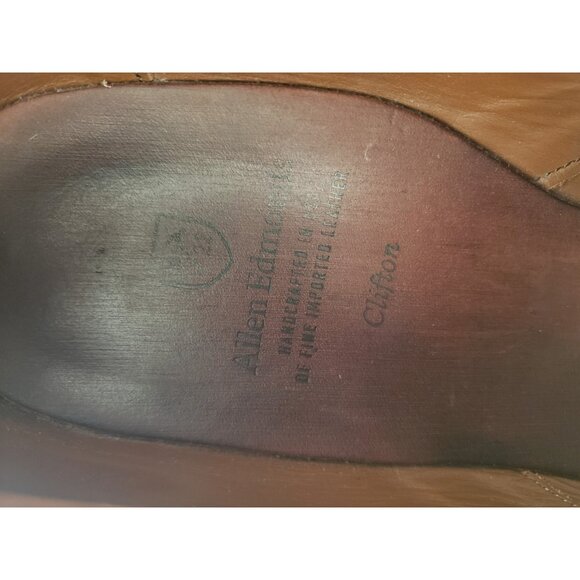 Allen Edmonds Clifton Black Leather Cap Toe Oxford Dress Shoes Mens 10D main image 10